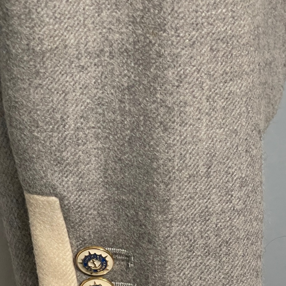 J Crew Wool Lexington Gray Blazer Preppy Old Money Equestrian Jacket Size 4 - Picture 6 of 10